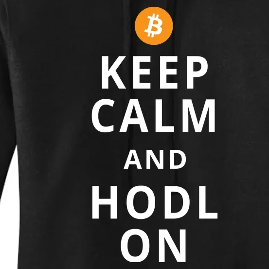 Keep Cam And Hodl On Bitcoin Women's Pullover Hoodie