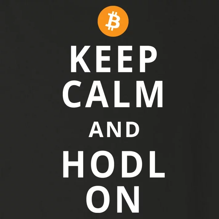 Keep Cam And Hodl On Bitcoin Toddler Long Sleeve Shirt