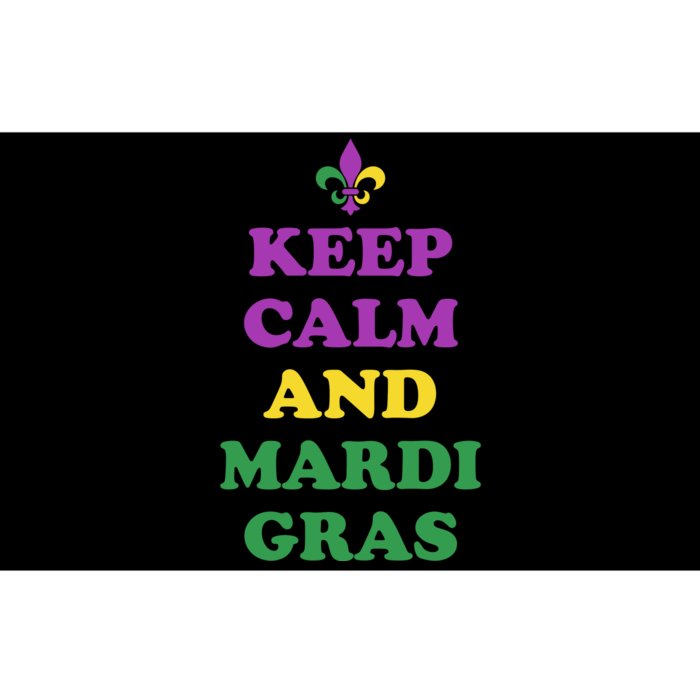 Keep Calm And Mardi Gras Festive Bumper Sticker