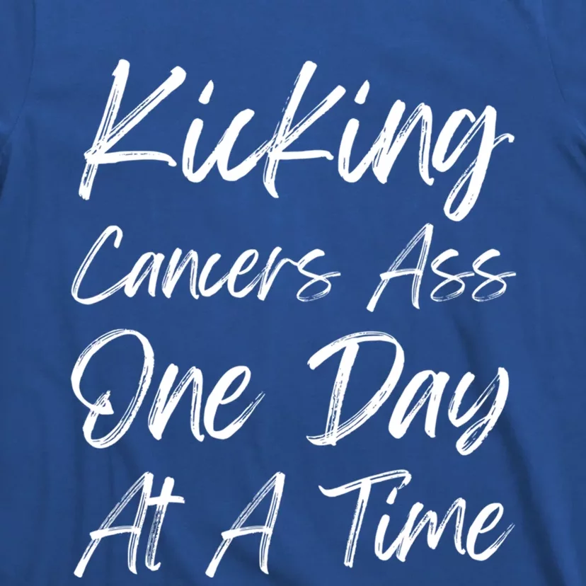 Kicking CancerS Ass One Day At A Time Cancer Awareess Gift T-Shirt