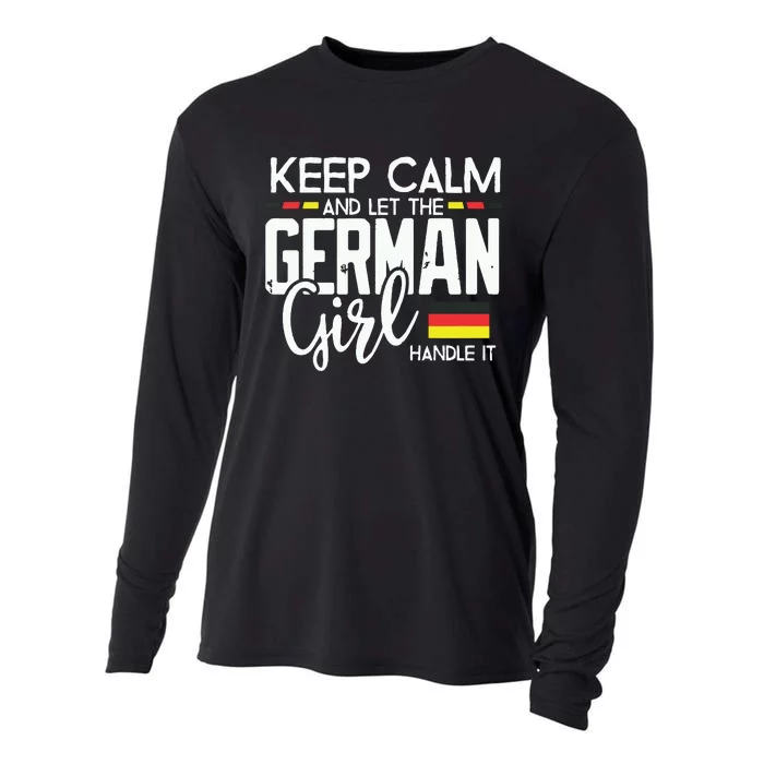 Keep Calm And Let The German Girl Handle It Cooling Performance Long Sleeve Crew