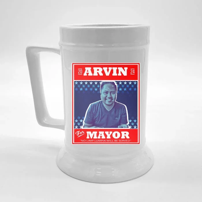 Kapu Coffee Arvin For Mayor Front & Back Beer Stein