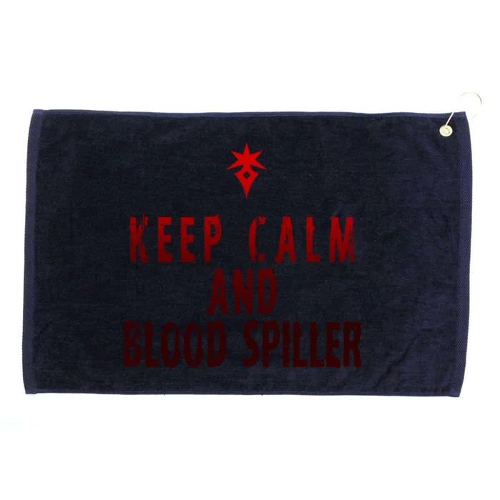 Keep Calm And Blood Spiller Dark Knight Grommeted Golf Towel