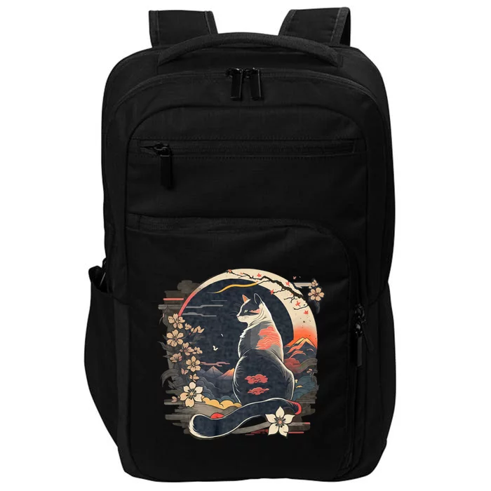 Kawaii Cat Anime Japanese Retro Funny Cat Impact Tech Backpack