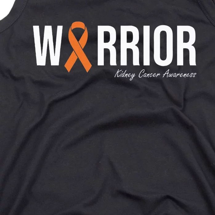 Kidney Cancer Awareness Orange Ribbon Tank Top