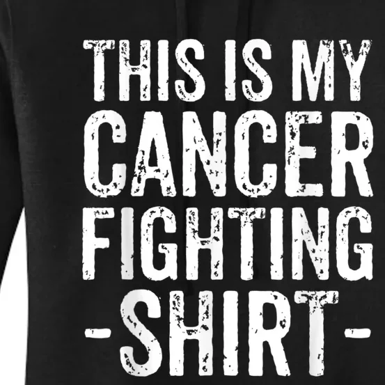 Kidney Cancer Awareness This Is My Cancer Fighting Orange Women's Pullover Hoodie