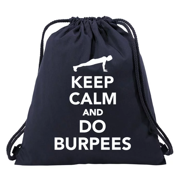 Keep Calm And Do Burpees Gift Drawstring Bag