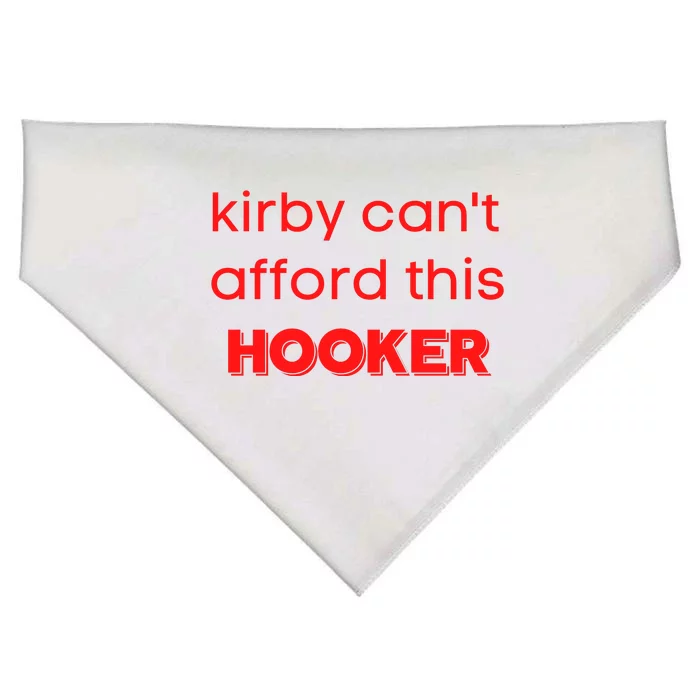 Kirby Can't Afford This Hooker Funny USA-Made Doggie Bandana