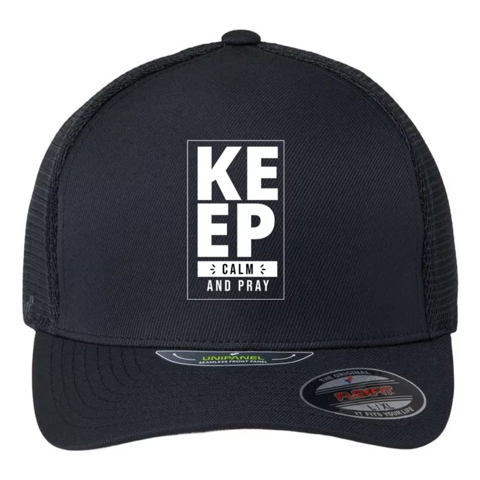 Keep Calm And Party Funny Slogan Flexfit Unipanel Trucker Cap