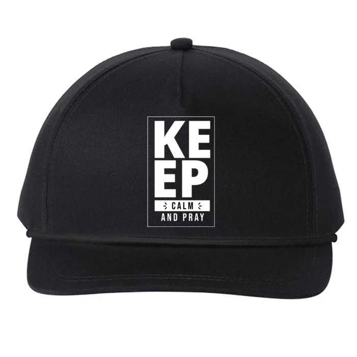 Keep Calm And Party Funny Slogan Snapback Five-Panel Rope Hat