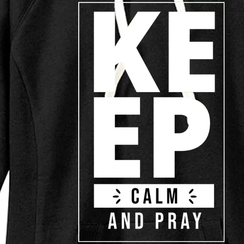 Keep Calm And Party Funny Slogan Women's Fleece Hoodie