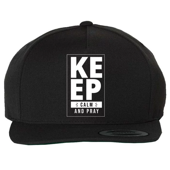 Keep Calm And Party Funny Slogan Wool Snapback Cap