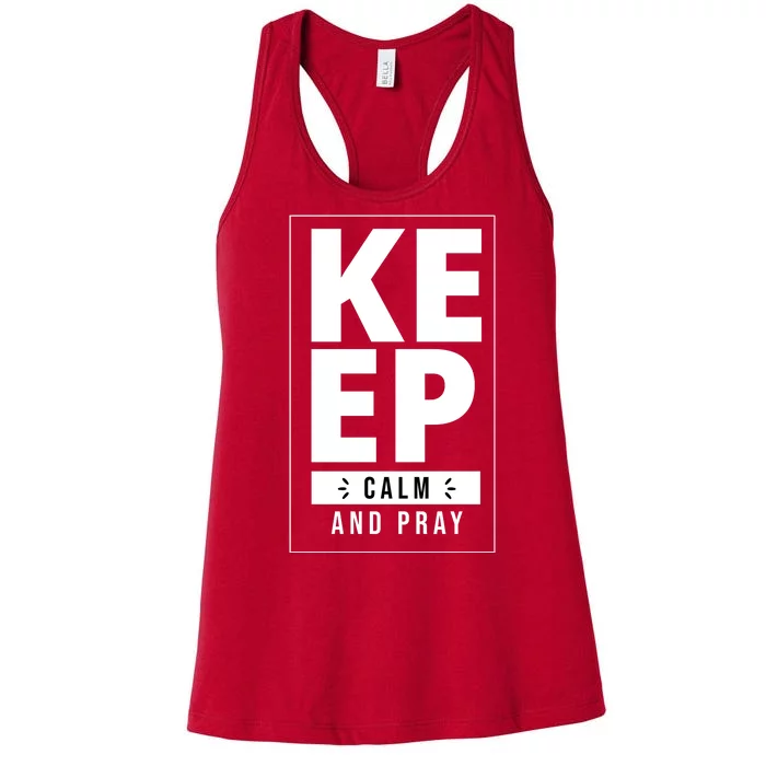 Keep Calm And Party Funny Slogan Women's Racerback Tank