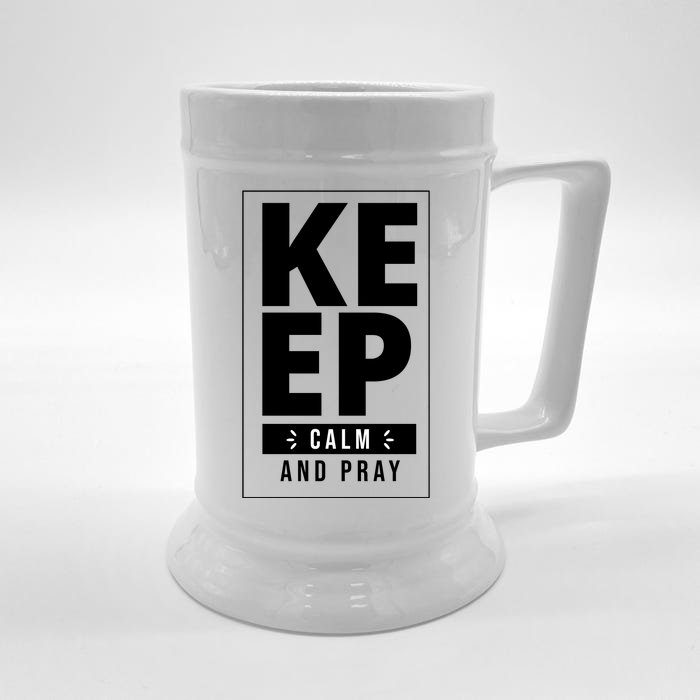 Keep Calm And Party Funny Slogan Front & Back Beer Stein