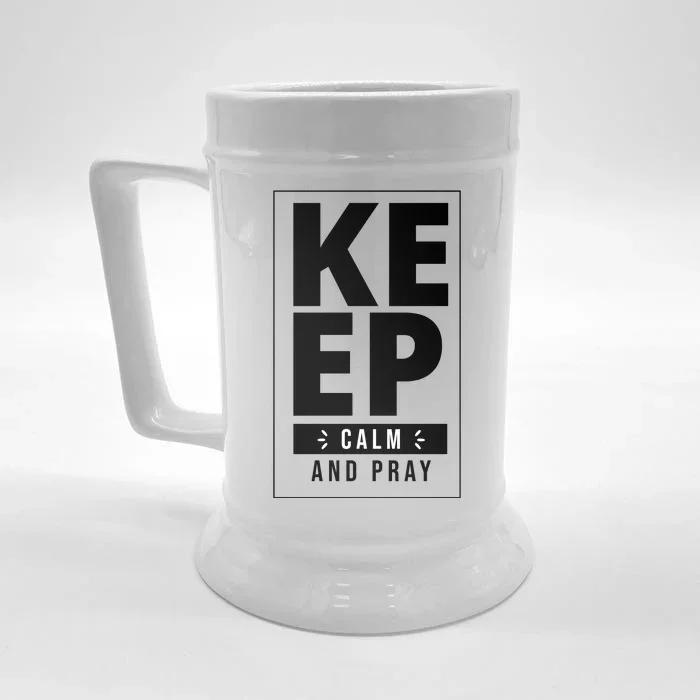 Keep Calm And Party Funny Slogan Front & Back Beer Stein