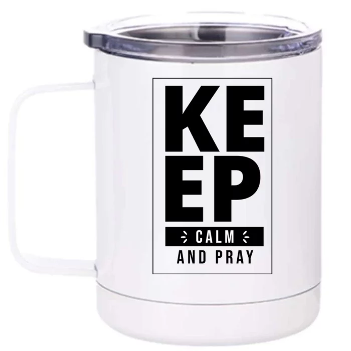 Keep Calm And Party Funny Slogan Front & Back 12oz Stainless Steel Tumbler Cup