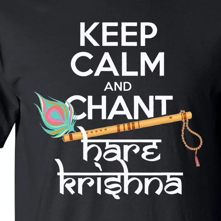 Keep Calm And Chant Hare Krishna Mantra Chanting Hinduism Tall T-Shirt