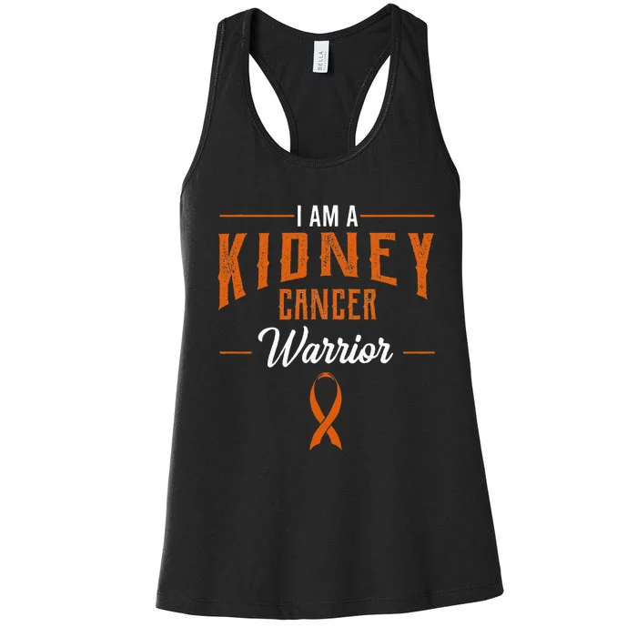 Kidney Cancer Awareness Supporter Wilms Tumor RCC TCC Gift Women's Racerback Tank