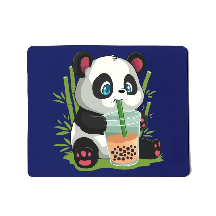 Kawaii Cute Anime Panda Otaku Japanese Bubble Boba Tea Mousepad