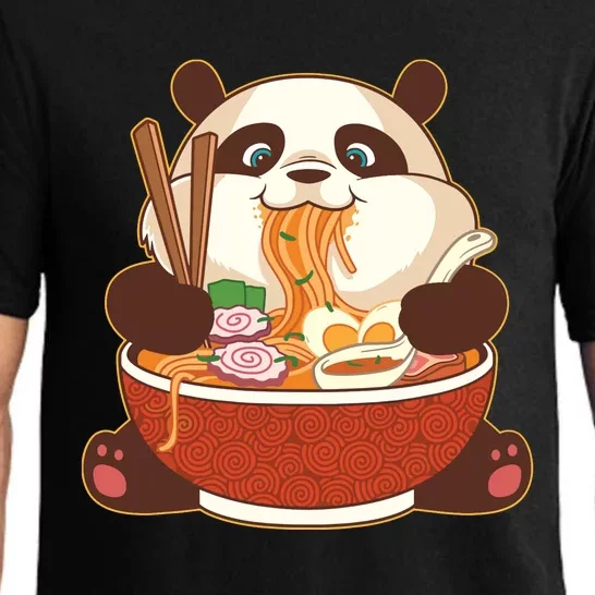 Kawaii Cute Anime Panda Otaku Japanese Ramen Noodles Gift Pajama Set