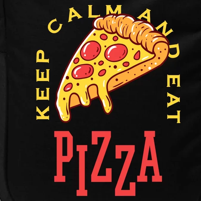 Keep Calm And Eat Pizza Funny Impact Tech Backpack