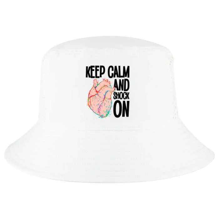 Keep Calm And Shock On Cardiac Nurse Great Gift Cool Comfort Performance Bucket Hat