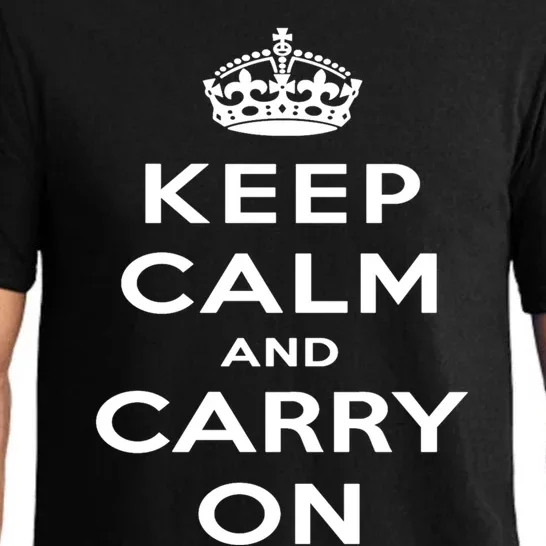 Keep Calm And Carry On Gift Pajama Set