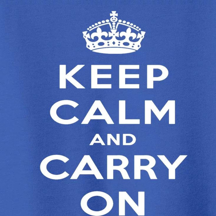 Keep Calm And Carry On Gift Toddler T-Shirt