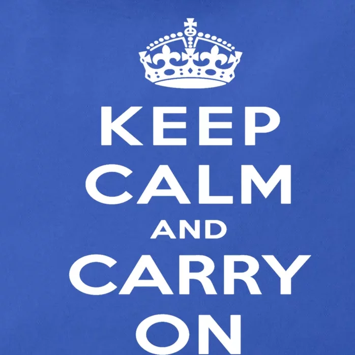 Keep Calm And Carry On Gift Zip Tote Bag