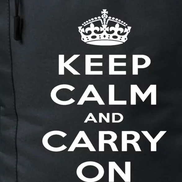 Keep Calm And Carry On Gift Daily Commute Backpack