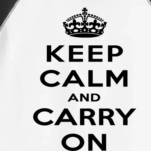 Keep Calm And Carry On Gift Toddler Fine Jersey T-Shirt