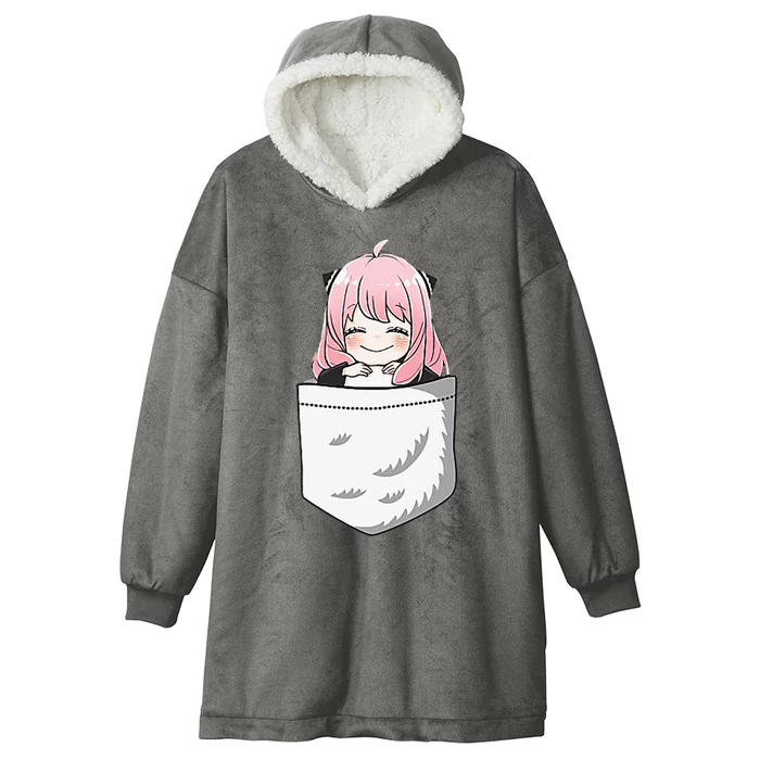 Kawaii Cute Anya In The Pocket Spy X Art Family Hooded Wearable Blanket