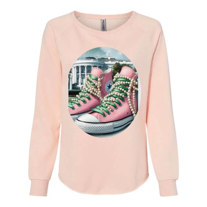 Kamala Chucks And Pearl Womens California Wash Sweatshirt