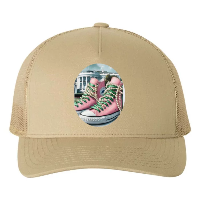 Kamala Chucks And Pearl Yupoong Adult 5-Panel Trucker Hat