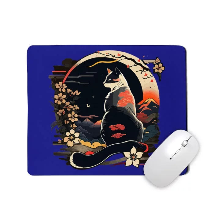 Kawaii Cat Anime Japanese Retro Mousepad