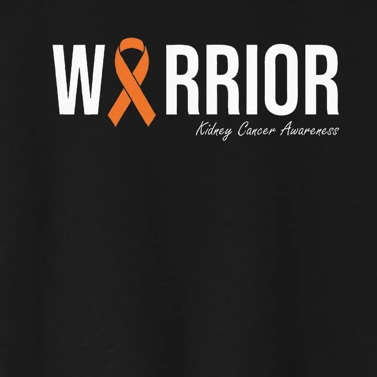 Kidney Cancer Awareness Orange Ribbon Women's Crop Top Tee