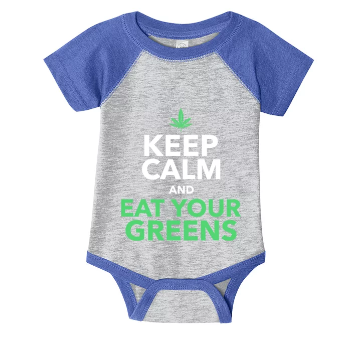 Keep Calm And Eat Your Greens Meaningful Gift Meaningful Gift Cool Gift Infant Baby Jersey Bodysuit