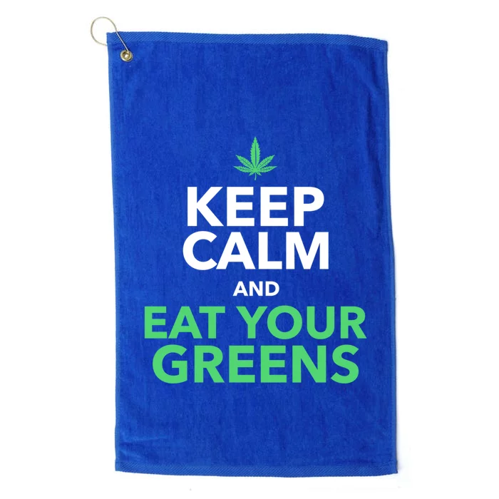 Keep Calm And Eat Your Greens Meaningful Gift Meaningful Gift Cool Gift Platinum Collection Golf Towel