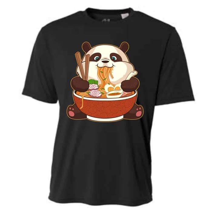 Kawaii Cute Anime Panda Otaku Japanese Ra Noodles Gift Cooling Performance Crew T-Shirt