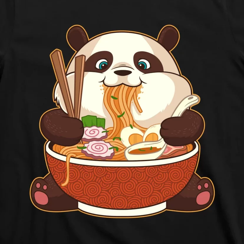 Kawaii Cute Anime Panda Otaku Japanese Ra Noodles Gift T-Shirt