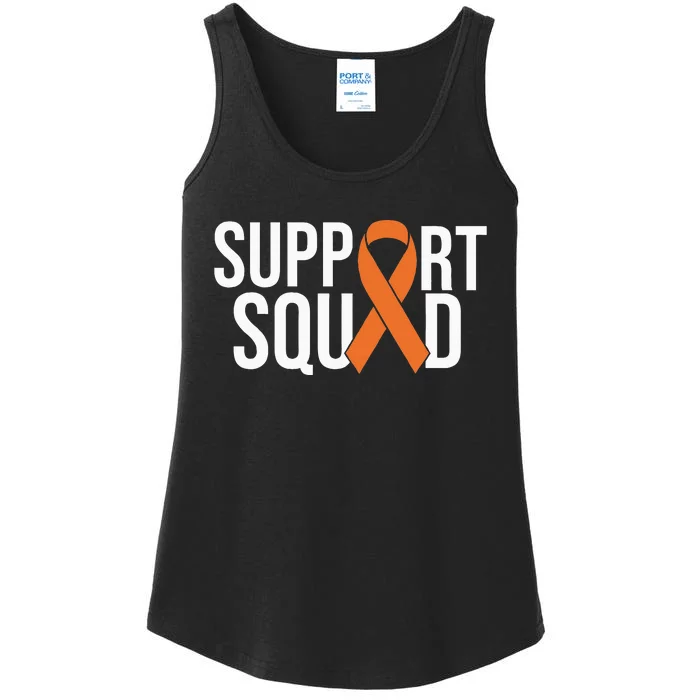 Kidney Cancer Awareness Orange Ribbon Ladies Essential Tank