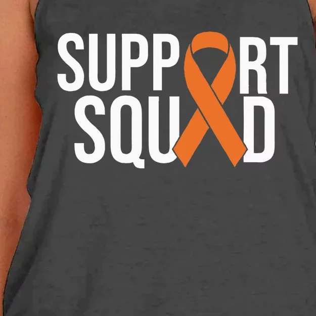 Kidney Cancer Awareness Orange Ribbon Women's Knotted Racerback Tank