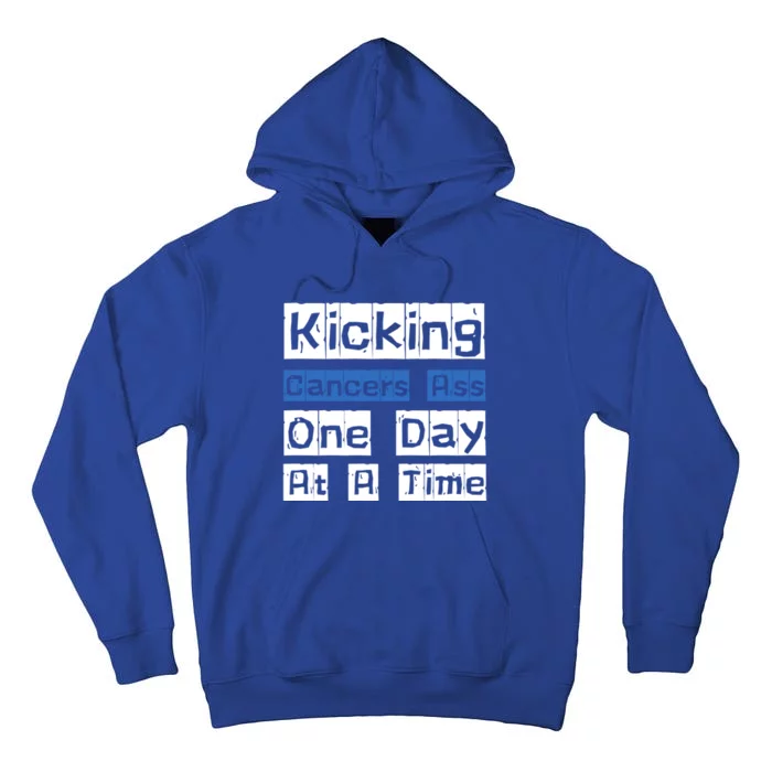 Kicking CancerS Ass One Day At A Time Gift Tall Hoodie