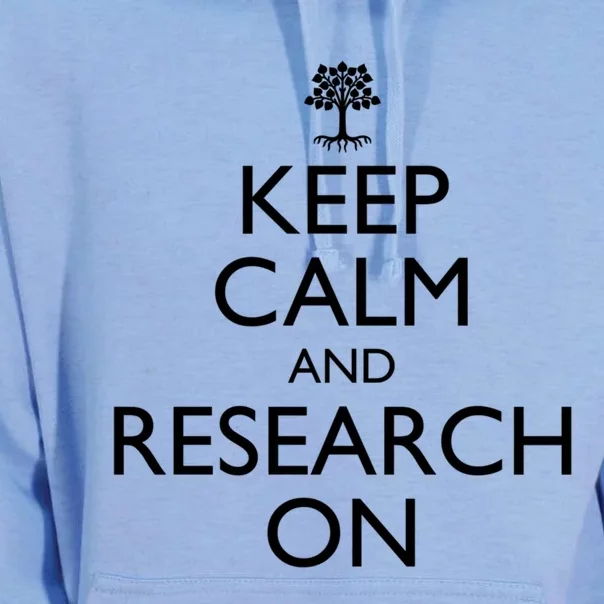 Keep Calm And Research On Genealogy Funny Gift Unisex Surf Hoodie