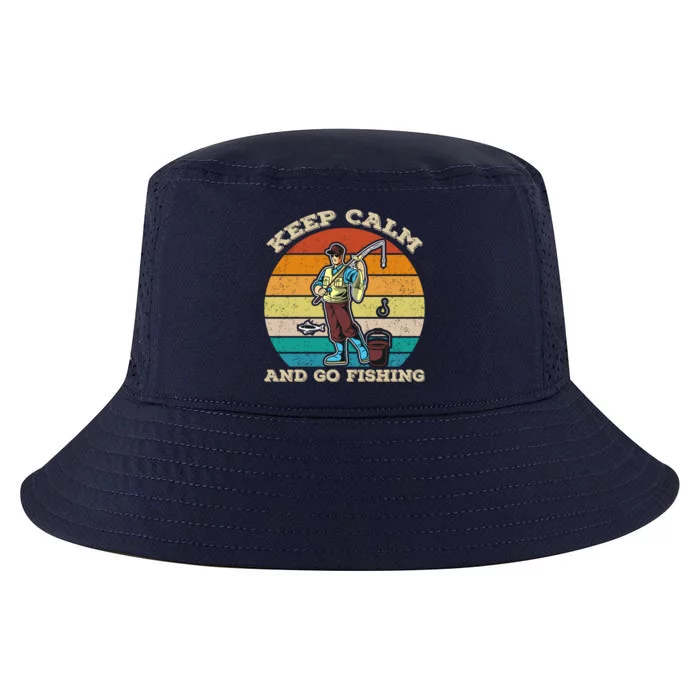 Keep Calm And Go Fishing Cool Comfort Performance Bucket Hat