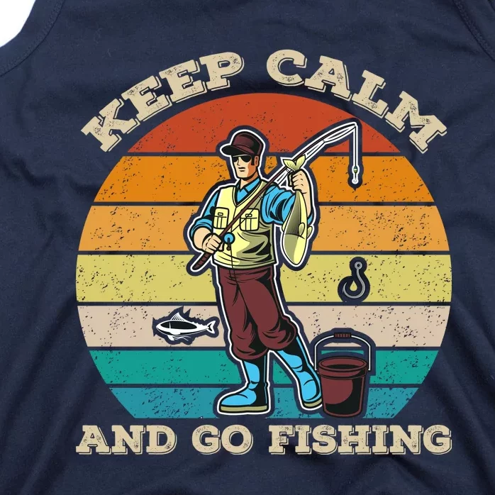 Keep Calm And Go Fishing Tank Top