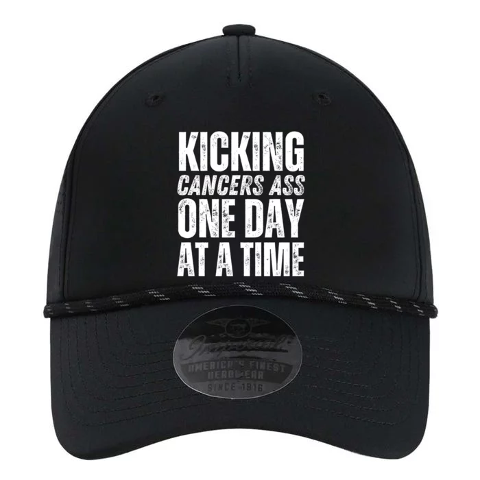 Kicking CancerS Ass One Day At A Time Anti Cancer Funny Gift Performance The Dyno Cap