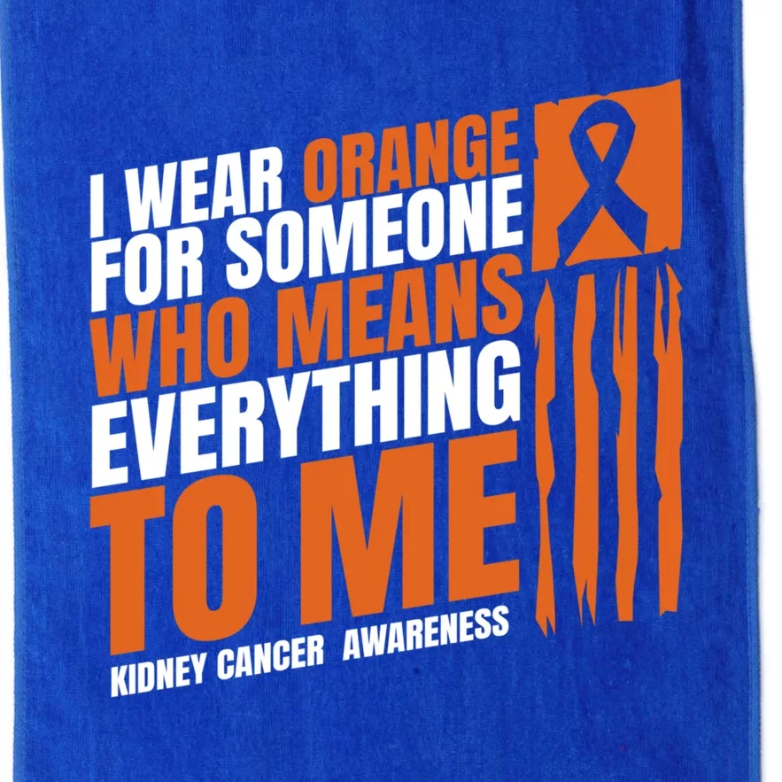 Kidney Cancer Awareness Month Messy Bun Mother Orange Ribbon Gift Platinum Collection Golf Towel