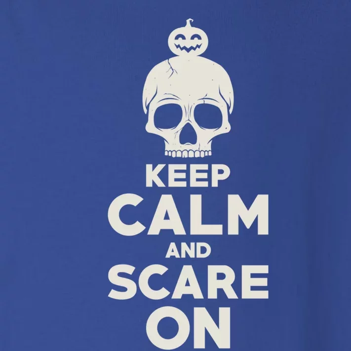 Keep Calm And Scare On Halloween Gift Toddler Long Sleeve Shirt