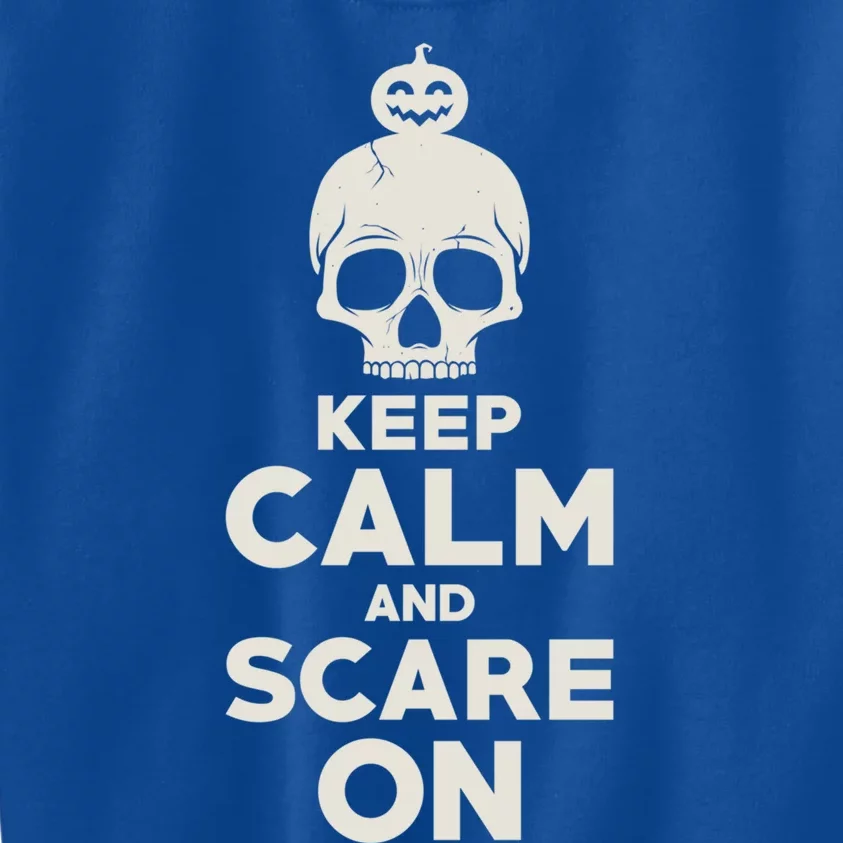 Keep Calm And Scare On Halloween Gift Kids Sweatshirt